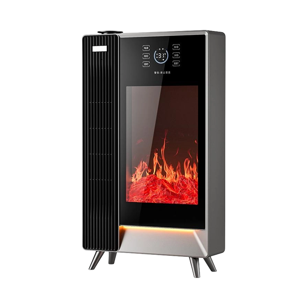 Calentador de chimenea con llama 3D